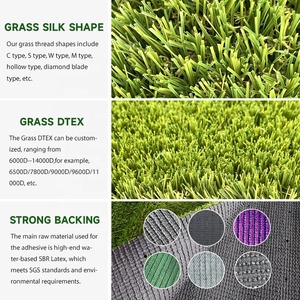Gazon artificiel luxueux et doux <span class=keywords><strong>de</strong></span> haute qualité, couleur verte, tapis <span class=keywords><strong>de</strong></span> <span class=keywords><strong>pelouse</strong></span> synthétique, gazon plastique paysager, gazon artificiel - Product Image 3
