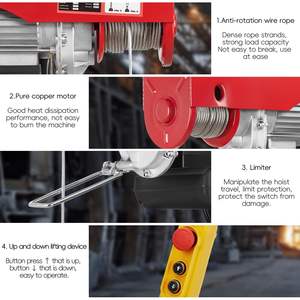 Mini polipasto de cuerda de alambre eléctrico PA para bobinado ligero y eficiente - Product Image 5