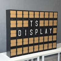 Affichage à ailettes séparées sur mesure dans n'importe quelle couleur pour la décoration intérieure et la communication de marque