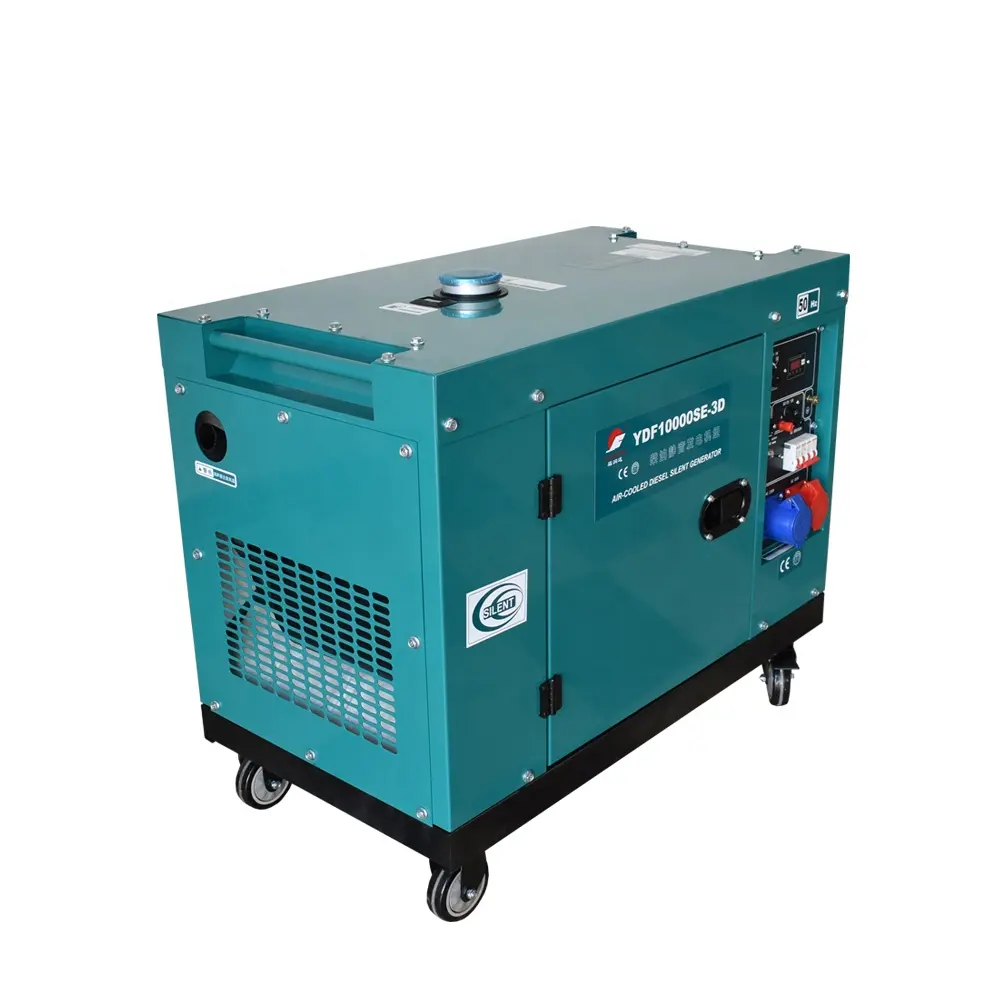 Gerador de energia diesel portátil 3KW 3.75KVA silencioso silencioso de refrigeração a ar de 1 fase para backup doméstico