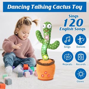 La maggior parte delle <span class=keywords><strong>bambole</strong></span> elettroniche di Cactus parlanti di peluche giocattolo all'ingrosso dei bambini Cactus con ballo Bailarin canzone di educazione giocattolo - Product Image 6