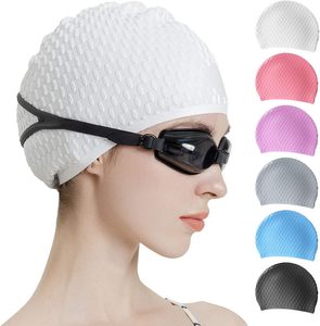 <span class=keywords><strong>Bonnet</strong></span> <span class=keywords><strong>de</strong></span> <span class=keywords><strong>bain</strong></span> en silicone à motif goutte d'eau, <span class=keywords><strong>super</strong></span> extensible, imperméable, protection des oreilles, confortable, <span class=keywords><strong>bonnet</strong></span> <span class=keywords><strong>de</strong></span> <span class=keywords><strong>bain</strong></span> sans pression - Product Image 2