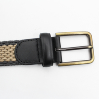 Ceinture Tactique Personnalisable à Boucle Ardillon en Alliage, Cordon Élastique Tressé, Couleurs Contrastées, Longueur Réglable, Logo Personnalisé