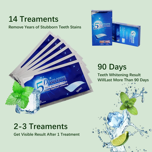 Bandes blanchissantes pour les dents 28 pièces Formule professionnelle à intensité professionnelle sans danger pour l'émail pour les taches de café avec traitement de réduction de la sensibilité - Product Image 3