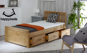 <span class=keywords><strong>Cama</strong></span> de Madera de Gran Capacidad <span class=keywords><strong>con</strong></span> Tres Cajones - Product Image 2