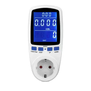 Digitale LCD Power Meter Wattmeter Buchse Leistung Kwh Energie Meter EU Mess Outlet Power Analyzer