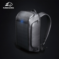 Mochila Antirrobo con Bloqueo RFID de Alta Tecnología Kingsons, Mochila Inteligente Solar con Cierre de Hebilla