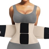 Faja Reductora de Cintura con Estampado de Leopardo para Mujer, Ajustable, Doble Compresión, Control de Abdomen, Cinturón Moldeador para Entrenamiento