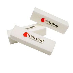 Custom logo Factory Wholesale High Quality White 120 Rectangle Sponge <b>Nail</b> <b>File</b> Buffer Block - Product Image 1
