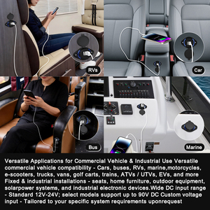 <strong>12V</strong> 24V Usb Port Car Charger Outlet <strong>Socket</strong> Dual 3.1A Coach Bus Seat Usb Charging Port Panel Mount <strong>12V</strong> <strong>Socket</strong> Usb Car Charger - Product Image 4