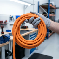 Cable de Propulsión de Alto Voltaje para Vehículos Eléctricos (VE) y HEV, Blindado ISO 19642, 1500V CC, de Silicona Naranja, para Sistemas de Baterías