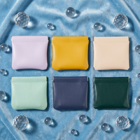 Bolsa de Almacenamiento Impermeable de Cuero PU para Slingshot, Bolsa de Maquillaje de Viaje con Cierre Automático, Organizador Multiusos para Cables de Auriculares