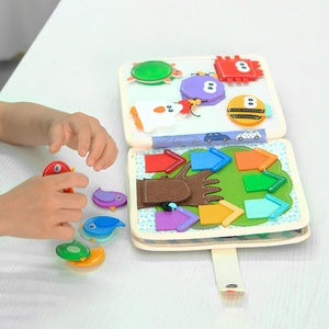 Meilleures ventes : Jeux d'éveil sensoriels en feutre unisexe pour enfants autistes, jouets éducatifs, planche d'activités pour bébés, emballés dans un sac - Product Image 1