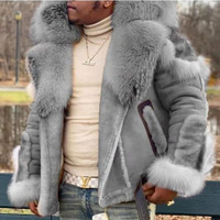 Parka longue imperméable pour homme avec col en fausse fourrure, motif 3D, fermeture éclair, manches longues, vente en gros