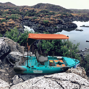 Kayak de pêche motorisé modulaire Yak Outdoors 2025, 2,74 m de large, en plastique, avec moteur GPS, facile à ranger, pour 2 personnes, idéal pour la pêche et le surf - Product Image 3