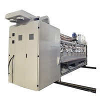 Machine d'impression flexographique 1 couleur pour boîtes en carton ondulé, ligne de production d'impression, de rainurage et de découpe
