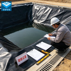 Géomembrane HDPE pour revêtement de canal de ruisseau artificiel paysager - Product Image 1