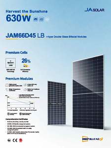 JA แผงโซลาร์เซลล์ JAM66D45 LB 595-620W ja 595 600 605 <span class=keywords><strong>610</strong></span> 615 620<span class=keywords><strong>ว</strong></span>ัตต์ - Product Image 2