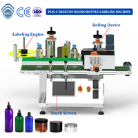 Machine d'étiquetage de bureau SKILT haute précision pour canettes de bière, bocaux alimentaires, bouteilles vides en plastique, verre et métal, idéale pour les petits espaces