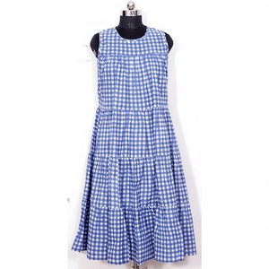 Nouvelle arrivée, robe midi indienne écologique 100% coton, décontractée, plage, fête, robe d'été pour femmes, manches courtes, une pièce, confortable - Product Image 1