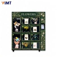 Distributeur automatique de bouquets de fleurs réfrigérés 24h/24, 10 casiers en acier avec écran tactile SDK