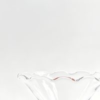 Ensemble de verres à cocktail Raymond Flower Rim, 2 pièces, verre transparent, pied à bulles, vaisselle de bar