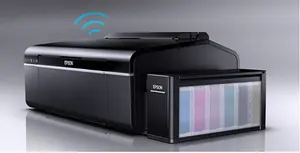 Vendita calda six colore etichetta continuare a getto d'inchiostro della stampante sulle vendite A4 Modello automatico Del Desktop carta d'identità stampante a getto d'inchiostro UV per EPSON L805
