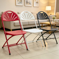 Chaise pliante en plastique empilable de qualité commerciale pour événements, mariages et fêtes en extérieur – Vente en gros usine