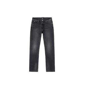 กางเกงยีนส์สีดำแบบสั่งทำพิเศษสำหรับผู้ชาย ผ้าฝ้ายคุณภาพสูง 100% ทรงสลิมฟิตสไตล์วินเทจ กางเกงเดนิมขายาว - Product Image 4