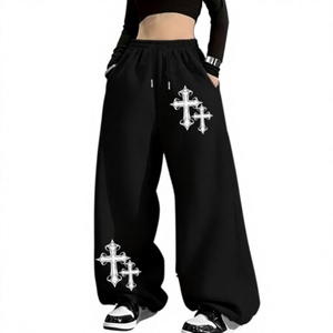 Men Baggy Fleece <b>Trousers</b> Soft <b>Warm</b> <b>Winter</b> Sweatpants Oversized Loose Fit Casual Streetwear Joggers - Product Image 1