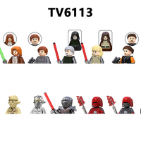 Figura de Robot de Guerra en Miniatura, Juguete de Bloques de Construcción de Jedi, Luke Skywalker, Ahsoka Tano, Yoda, Obi-Wan Kenobi, Sith, Kylo Ren, Conde Dooku, Starkiller