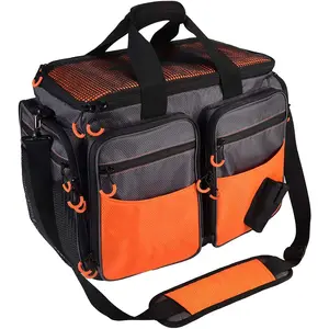 Tragbares Netz Große benutzer definierte wasserdichte Aufbewahrung Schulter Outdoor Leichte Reisetasche Angel gerät Tasche Angel tasche