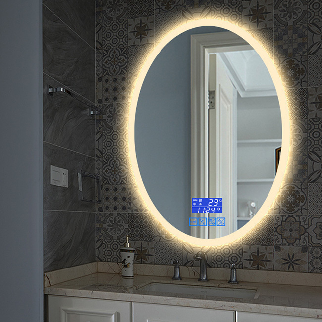 Beauty salon mirrors with led light hot selling mirror stickers wall