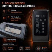 Masseur de jambes à compression d'air sans fil pour bureau et salle de sport, bottes de récupération à 6 chambres, contrôle tactile sans fil, charge rapide Type-C, usage familial