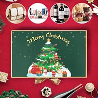 Boîte cadeau de Noël personnalisée faite à la main avec couvercle à fermeture magnétique, ruban, carton rectangulaire, emballage de fête, cadeaux d'entreprise, OEM ODM