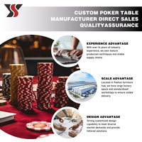 Table de Blackjack YS avec repose-pieds doré, semi-circulaire, pour casino, feutre lavande, 7 joueurs, accoudoirs en cuir, plateau à jetons, base en bois, OEM
