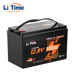 LiTime LiFePo4 <span class=keywords><strong>12</strong></span>ボルト100Ah TMリチウムイオンソーラーバッテリー保管システム低温度遮断保護バッテリーBluetooth付き - Product Image 1