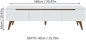 <span class=keywords><strong>75</strong></span> <span class=keywords><strong>pouces</strong></span> dernier design moderne unité de sol meuble TV design simple mobile meuble TV blanc pour le salon - Product Image 3