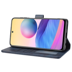 Per <span class=keywords><strong>Xiaomi</strong></span> <span class=keywords><strong>Redmi</strong></span> 10 4G / 10 <span class=keywords><strong>2022</strong></span> custodia per telefono in pelle a portafoglio classica (blu) - Product Image 5