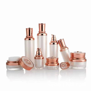 Lotion <b>Pump</b> Bottle Rose Gold Flower Lid 15ML 1oz 50ML 120ML Luxury Acrylic Cosmetic Packaging Container Cream Jar 15gr 30g 50g - Product Image 3