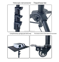 Support Trépied pour Projecteur, Ordinateur Portable, Tablette, PC, Réglable à 180 Degrés, Rotation Universelle
