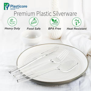 प्लास्टिकोर 175 मिमी लंबाई डिस्पोजेबल पर्यावरण के अनुकूल पीएस प्लास्टिक फोर्क कटलरी - Product Image 5