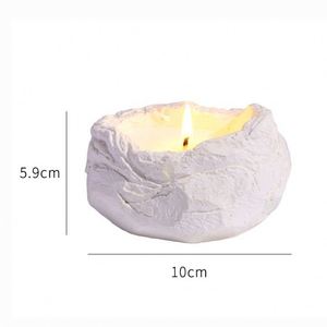 Bougie artisanale en céramique en forme de nid, à une seule mèche, parfumée, vintage, pour la décoration de la maison - Product Image 3