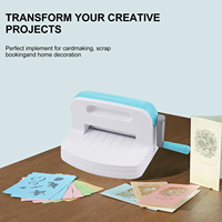 Macchina per Scrapbooking A5 Manuale Fai-da-te per Artigianato Artistico, Creazione di Biglietti, Fustellatura, Goffratura, Timbri su Carta, Modellazione e Tecniche di Finitura