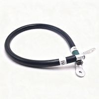 Kabel Jumper Baterai Tembaga Berlapis Timah Tugas Berat dengan Terminal Cincin Ganda, Kabel Harness Tahan Suhu Tinggi untuk Solar dan Kelautan