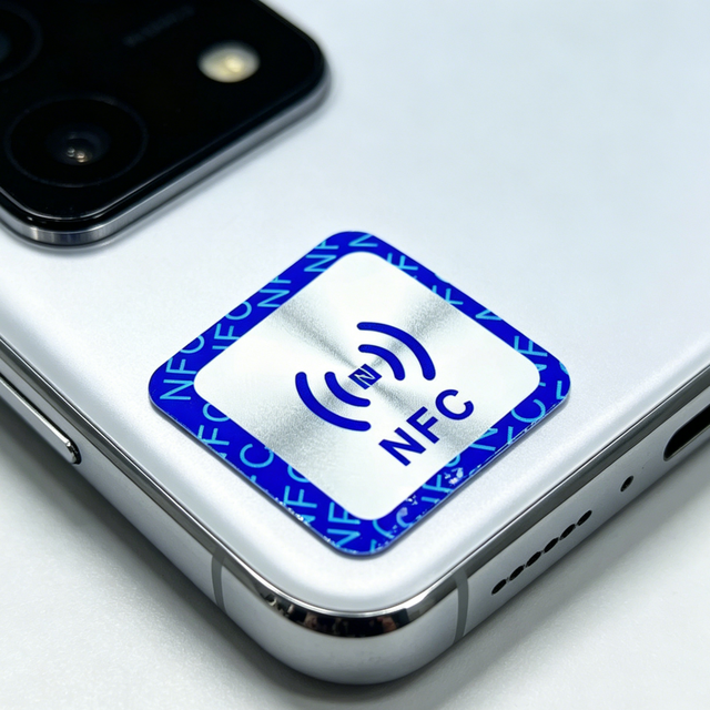 13.56MHz Programmable Mini RFID NFC Tag Label Sticker for Mobile Phone Back