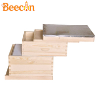 Neuseeländisches Kiefernholz 2-Schicht 10-Rahmen Langstroth-Bienenstock mit 505*405*245mm/168mm Größe Imkerei-Ausrüstung