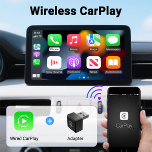 OEM ODM ไร้สายรถยนต์อะแดปเตอร์ CarPlay อะแดปเตอร์ดองเกิลพื้นผิวกระจก WIFI 5g - Product Image 2