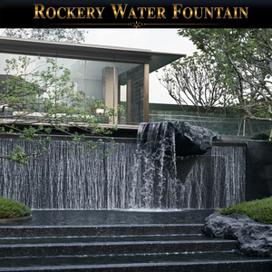 Fontana d'Acqua Personalizzata a Forma di Roccia, Dimensioni e Forme Personalizzabili, Elemento Paesaggistico con Rendering e <span class=keywords><strong>Disegni</strong></span> Tecnici - Product Image 4