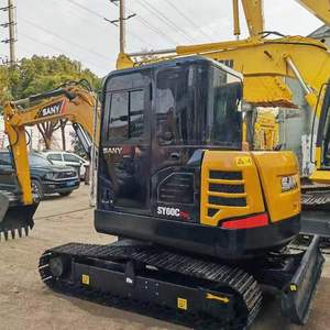 Excavadora de cadenas Sany SY60C Pro usada de alta calidad en venta, maquinaria de movimiento de tierras de alta eficiencia, motor y bomba principales, 6 toneladas - Product Image 3